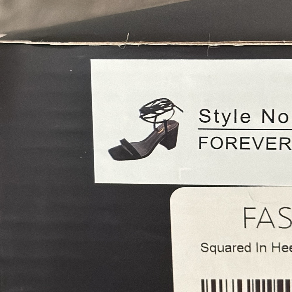 Fashion Nova square toed chunky low heel